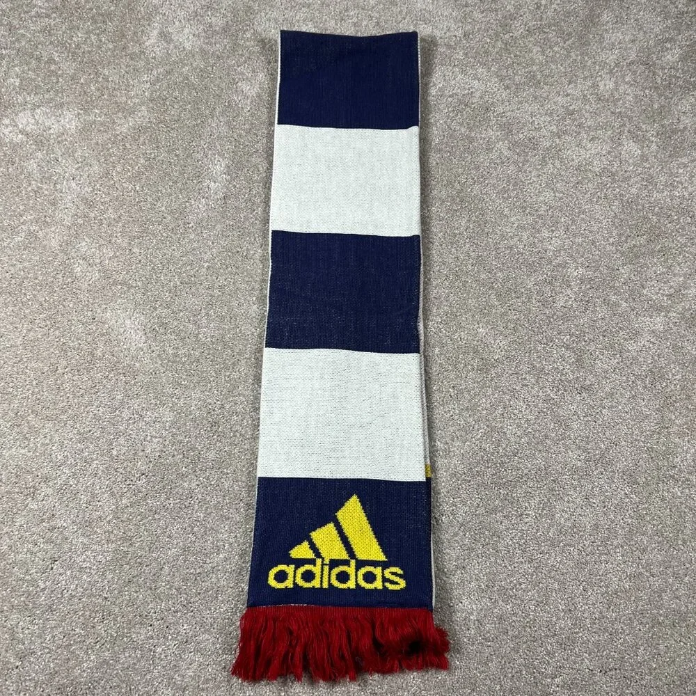 Adidas Unisex OSFA Blue White‎ Winter Fringe Real Salt Lake Soccer MLS Scarf NWT